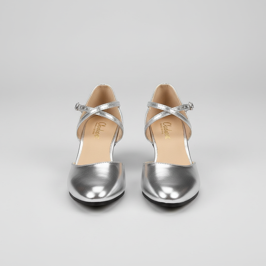Women's Heeled Sandals | Chunky Block Heel | Durable Rubber Sole | Comfortable Fit