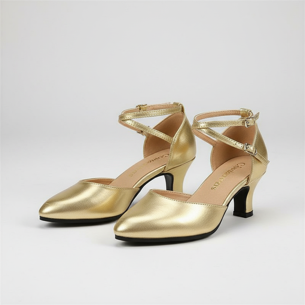 Women's Heeled Sandals | Chunky Block Heel | Durable Rubber Sole | Comfortable Fit