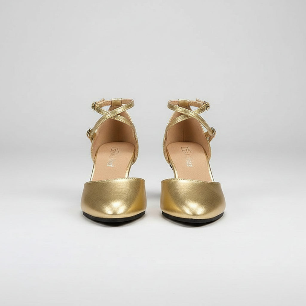 Women's Heeled Sandals | Chunky Block Heel | Durable Rubber Sole | Comfortable Fit