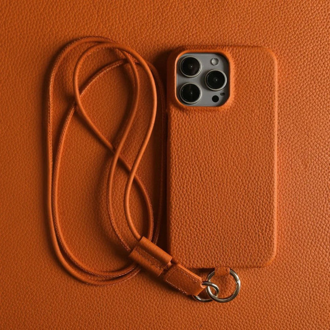 Women's Leather Phone Case | Hands-Free Crossbody Strap | Genuine Leather & Drop Protection