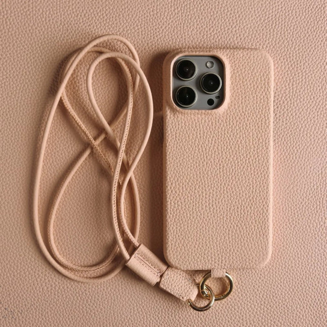 Women's Leather Phone Case | Hands-Free Crossbody Strap | Genuine Leather & Drop Protection