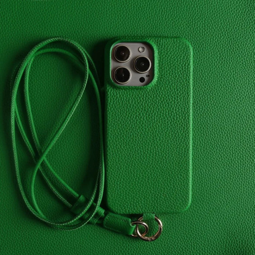 Women's Leather Phone Case | Hands-Free Crossbody Strap | Genuine Leather & Drop Protection