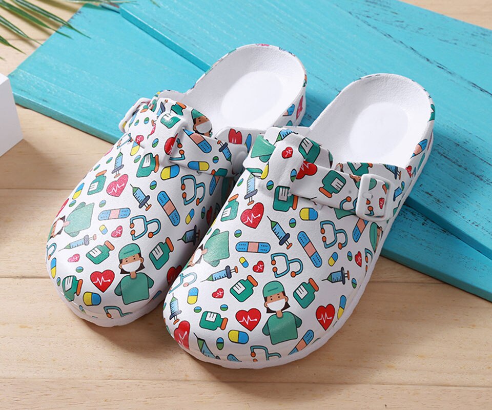 Women's Nursing Clogs | Orthopedic Support & Shock-Absorbing Sole | Removable Washable Insole