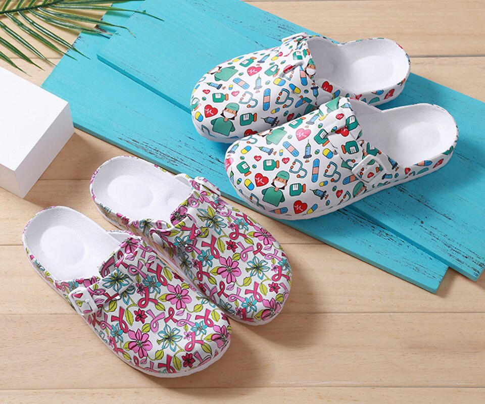 Women's Nursing Clogs | Orthopedic Support & Shock-Absorbing Sole | Removable Washable Insole