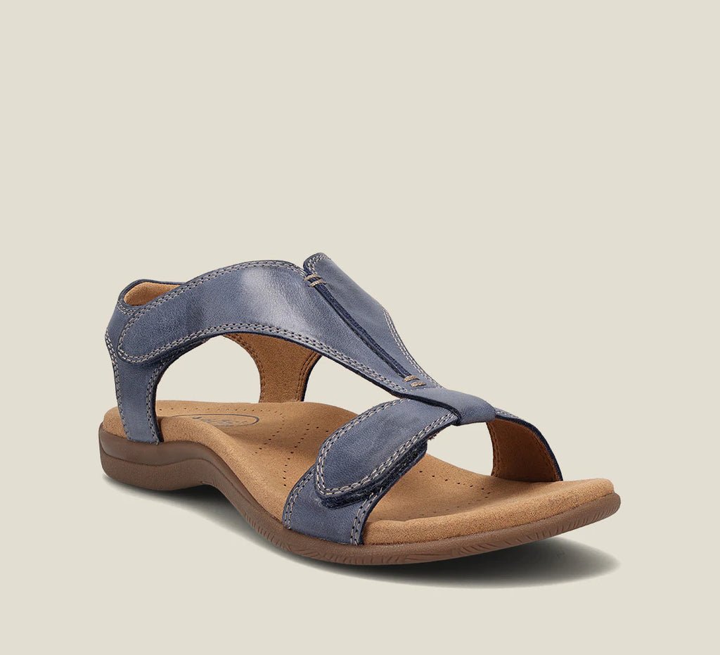 Women's Sandals | T-Strap Design | Adjustable Hook-and-Loop Closure, Memory Foam Insole