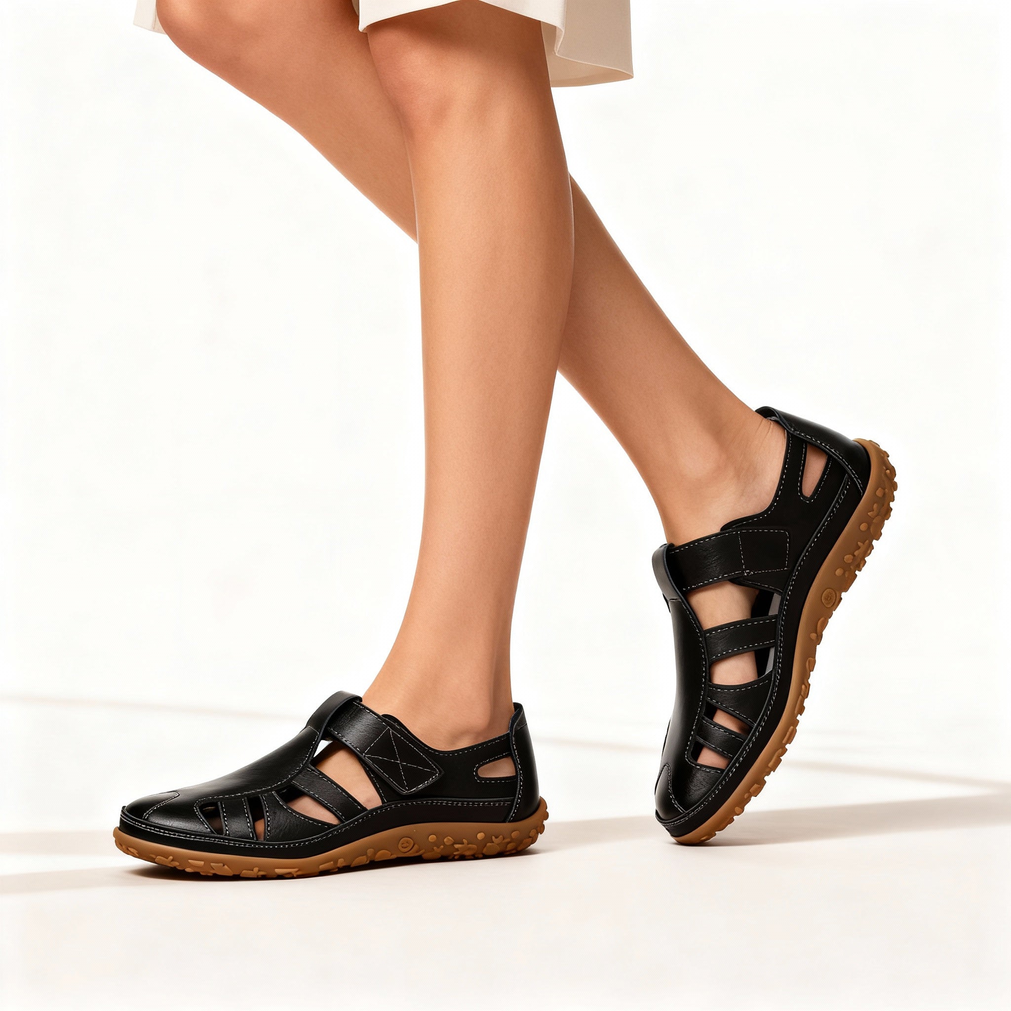 Women's Slip-On Sandals | Orthopedic | Leather Lining & Non-Slip Sole | Comfortable Fit