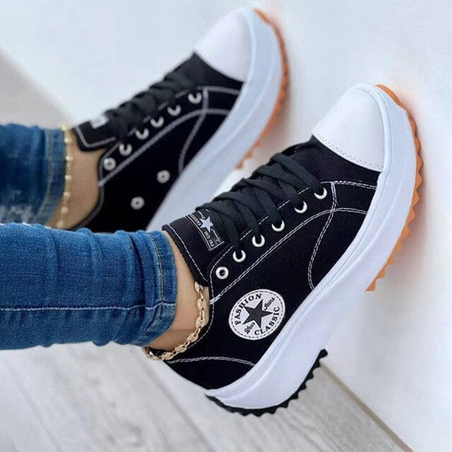 Women's Sneakers | Padded Footbed & Arch Support | Canvas Upper, Platform Sole