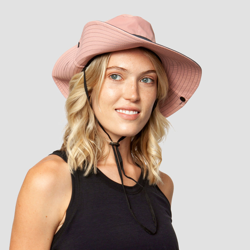 Women's Sun Hat | Foldable Packable | Ponytail Slot & Drawstring | UPF50+ Protection