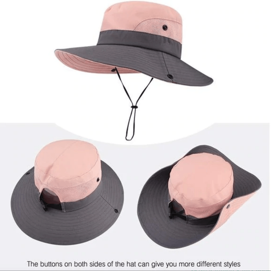 Women's Sun Hat | Foldable with Ponytail Slot | Quick-Dry Polyester & UPF50+ | Travel Friendly