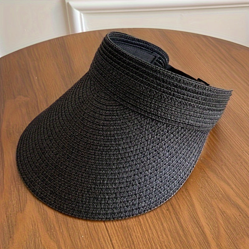 Women's Wide Brim Sun Visor | Foldable Travel | Lightweight Breathable Fabric | Sun Protection