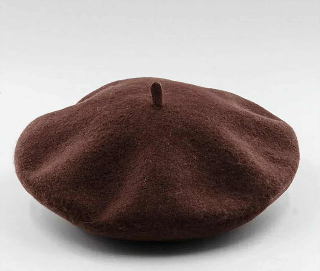 Women's Wool Beret | Classic Design | Soft Wool & Stretch Fit | 12 Colors