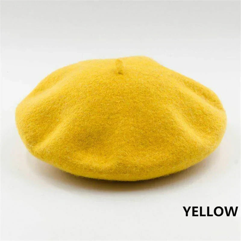 Women's Wool Beret | Classic Design | Soft Wool & Stretch Fit | 12 Colors