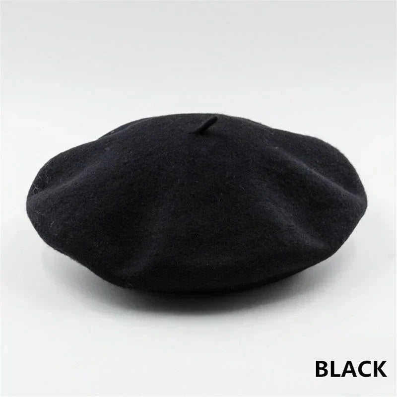 Women's Wool Beret | Classic Design | Soft Wool & Stretch Fit | 12 Colors