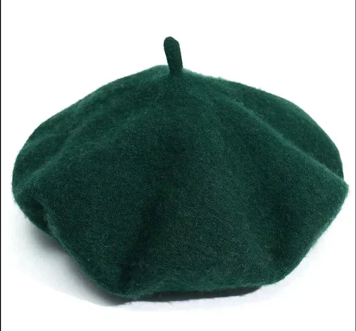 Women's Wool Beret | Classic Design | Soft Wool & Stretch Fit | 12 Colors