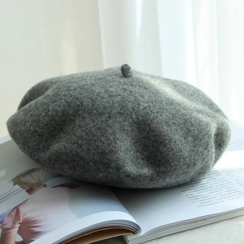 Women's Wool Beret | Classic Design | Soft Wool & Stretch Fit | 12 Colors