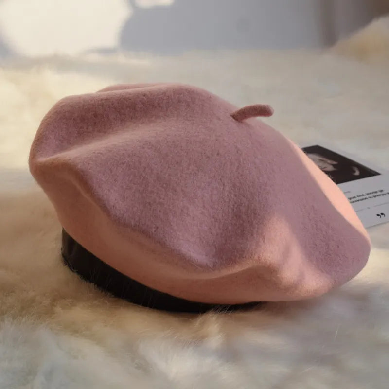 Women's Wool Beret | Classic Design | Soft Wool & Stretch Fit | 12 Colors