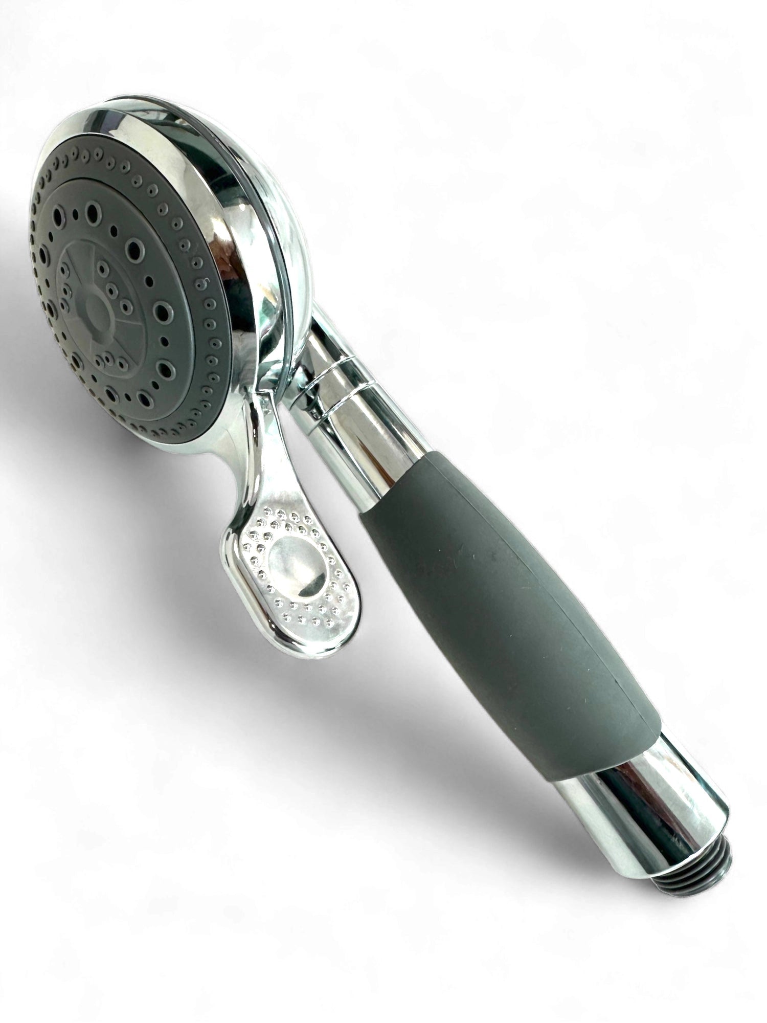 Adjustable Chrome High-Pressure Handheld Shower Head - Water-Saving