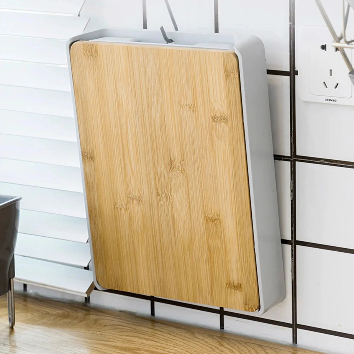 Bamboo Cutting Board with Storage Trays - Eco-Friendly Kitchen Solution