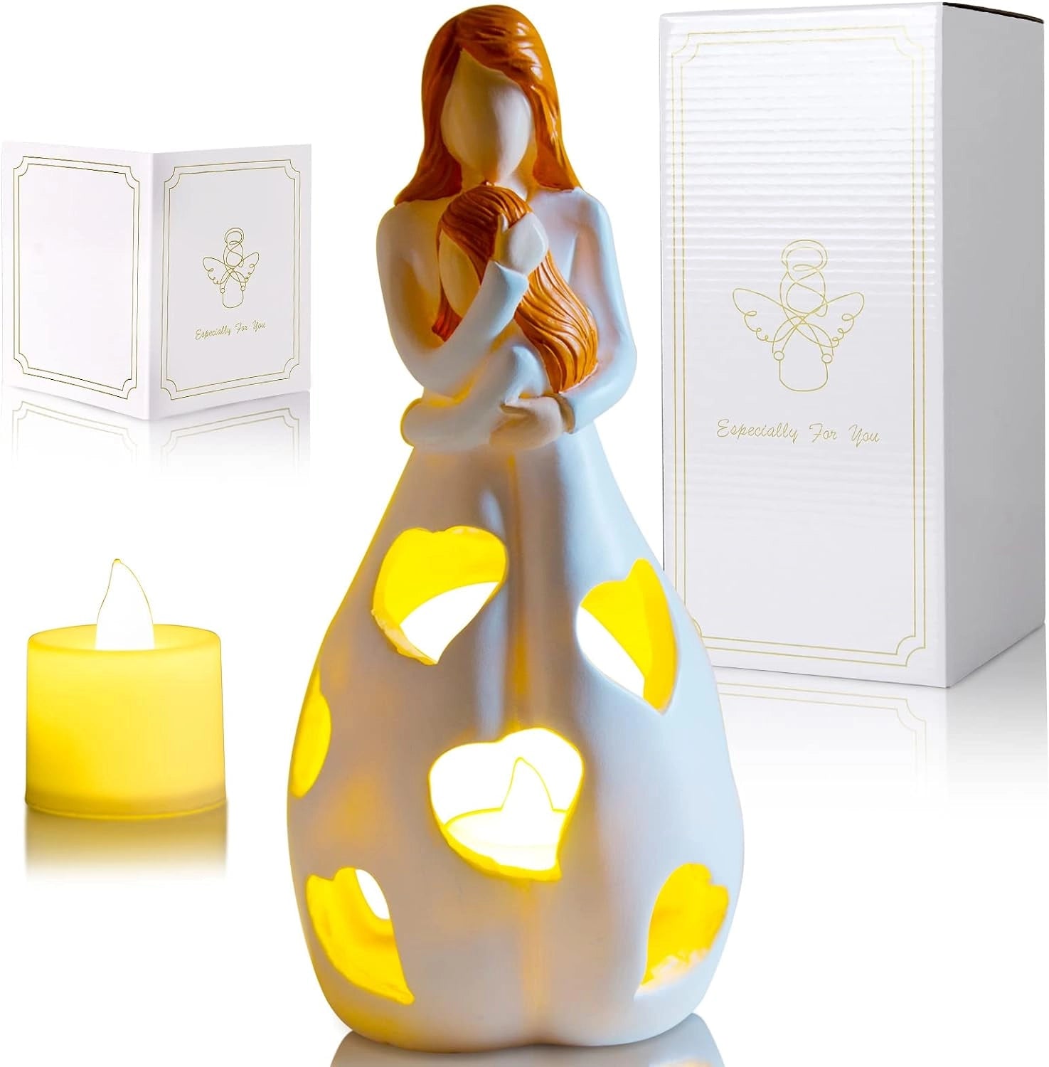 Ceramic Love Lamp featuring a heart pattern design, ideal for creating a romantic ambiance for couples.
