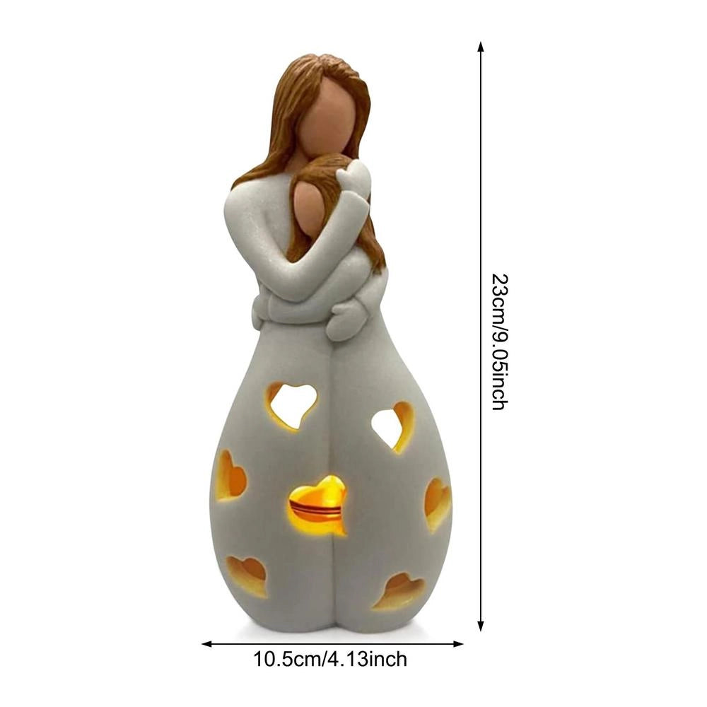 Romantic ceramic love lamp featuring a heart pattern, designed to create a cozy ambiance for couples.