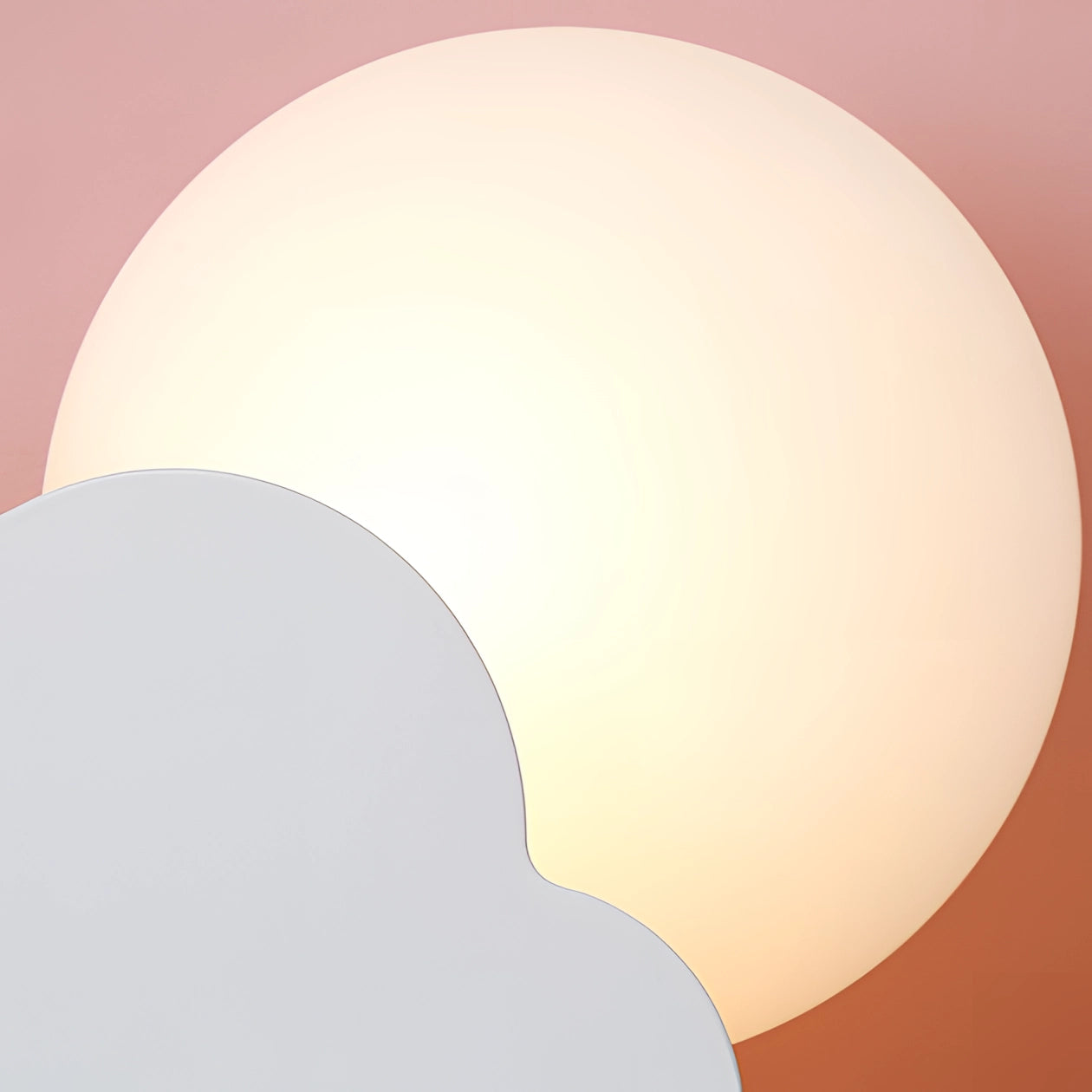Cloud-shaped LED wall lamp designed for children's rooms, featuring a whimsical star night light fixture.