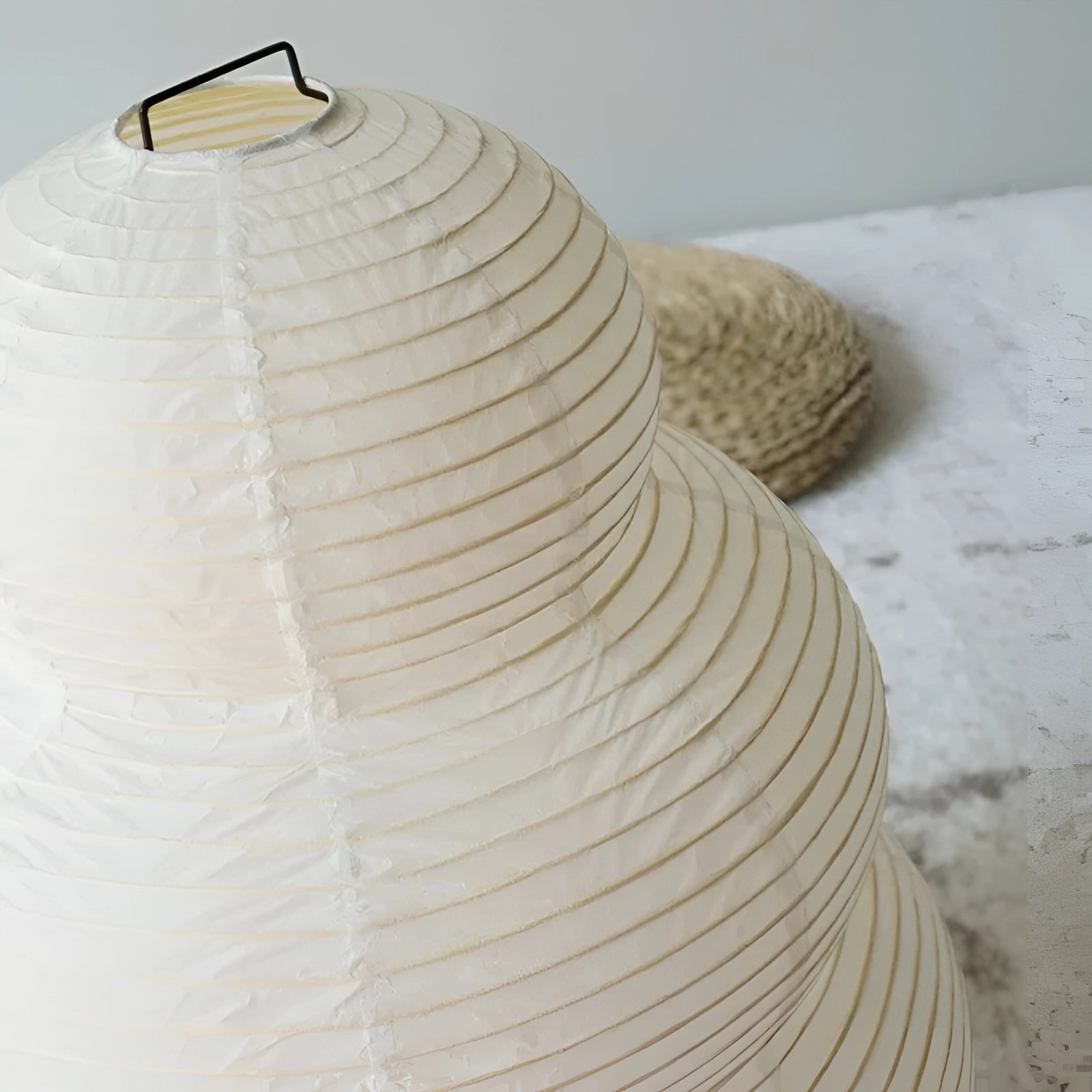 Japanese-Inspired Minimalist Paper Floor Lamp - Modern Sculptural Lighting