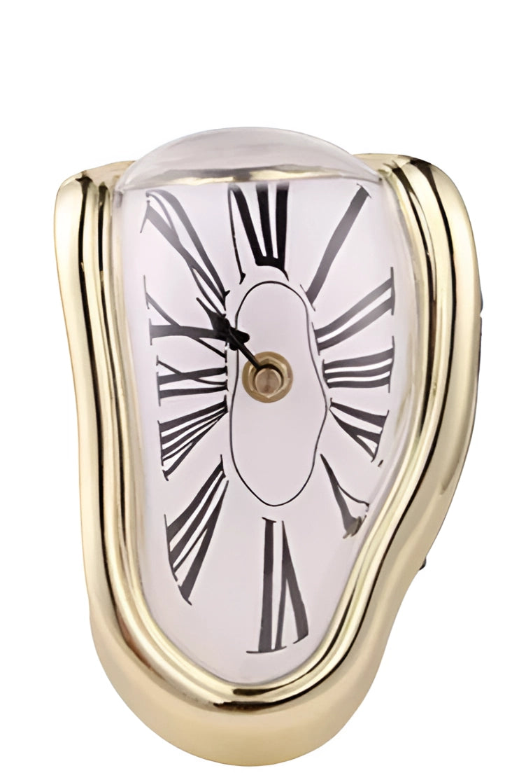 Melting Clock - Salvador Dali Style Surreal Wall Art Decor