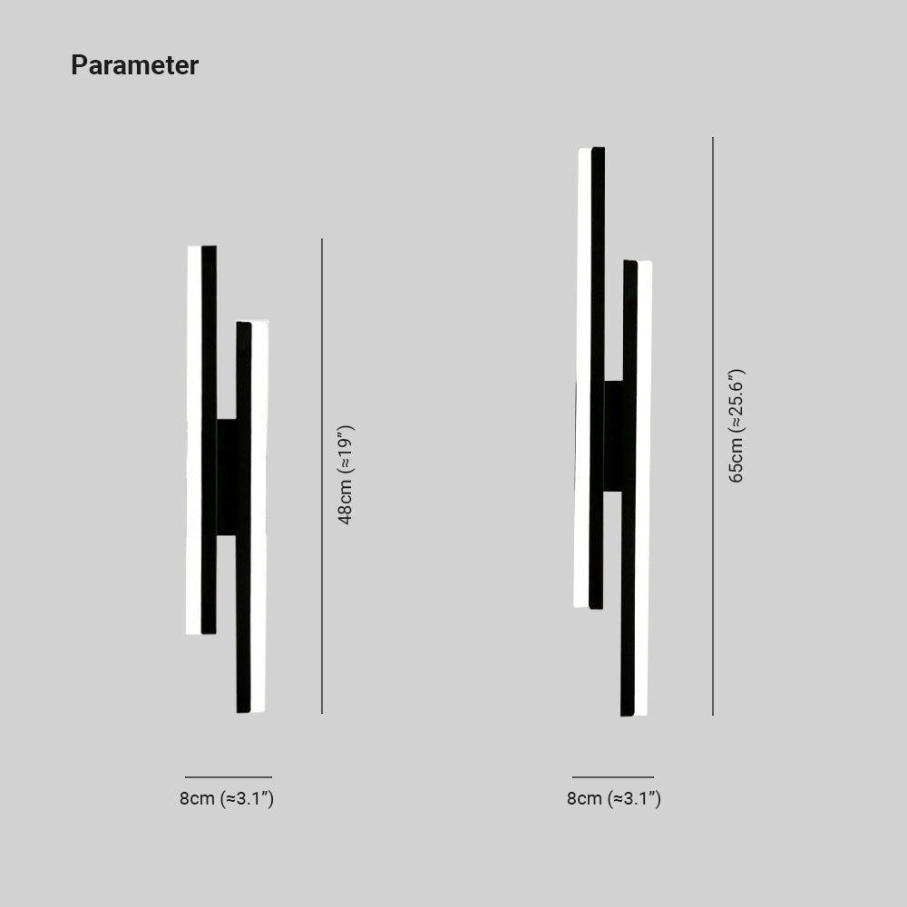 Minimalist black and white vertical line art featuring parallel lines arranged in a modern abstract design.