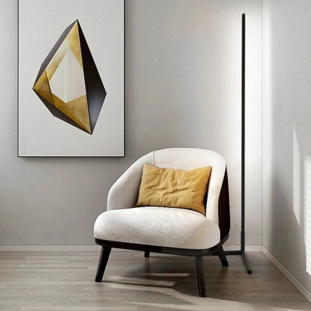 Minimalist Freestanding White Floor Lamp with Tripod Base