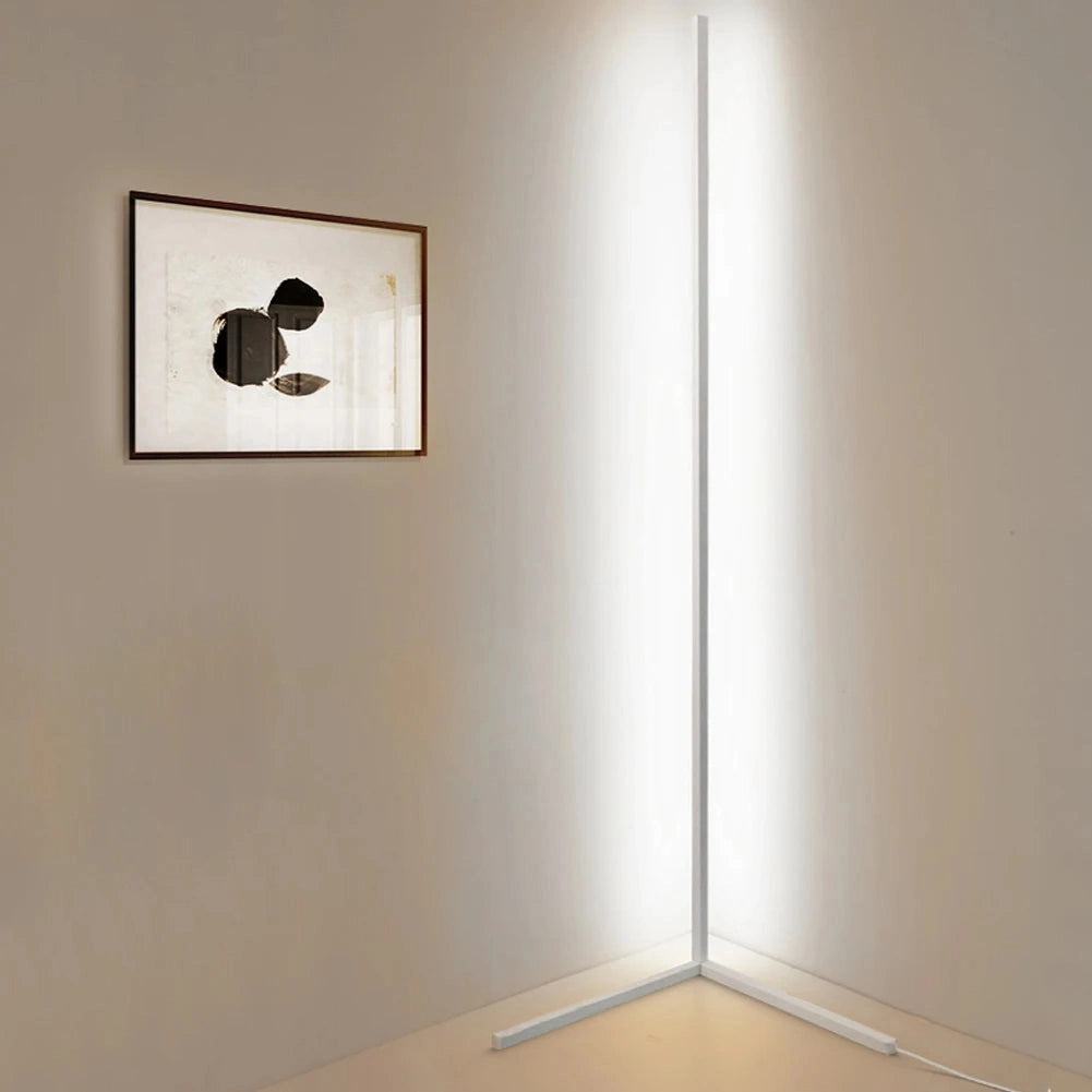 Minimalist Freestanding White Floor Lamp with Tripod Base