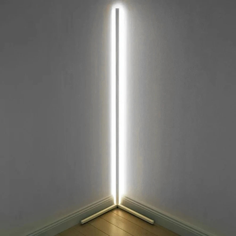 Minimalist Freestanding White Floor Lamp with Tripod Base