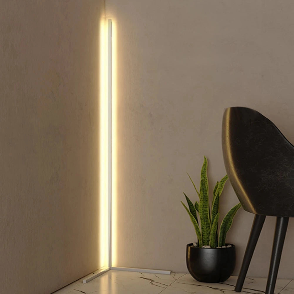 Minimalist Freestanding White Floor Lamp with Tripod Base
