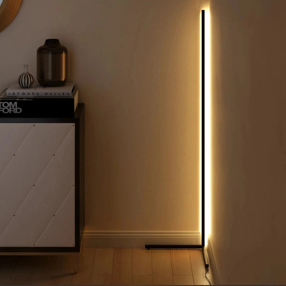 Minimalist Freestanding White Floor Lamp with Tripod Base