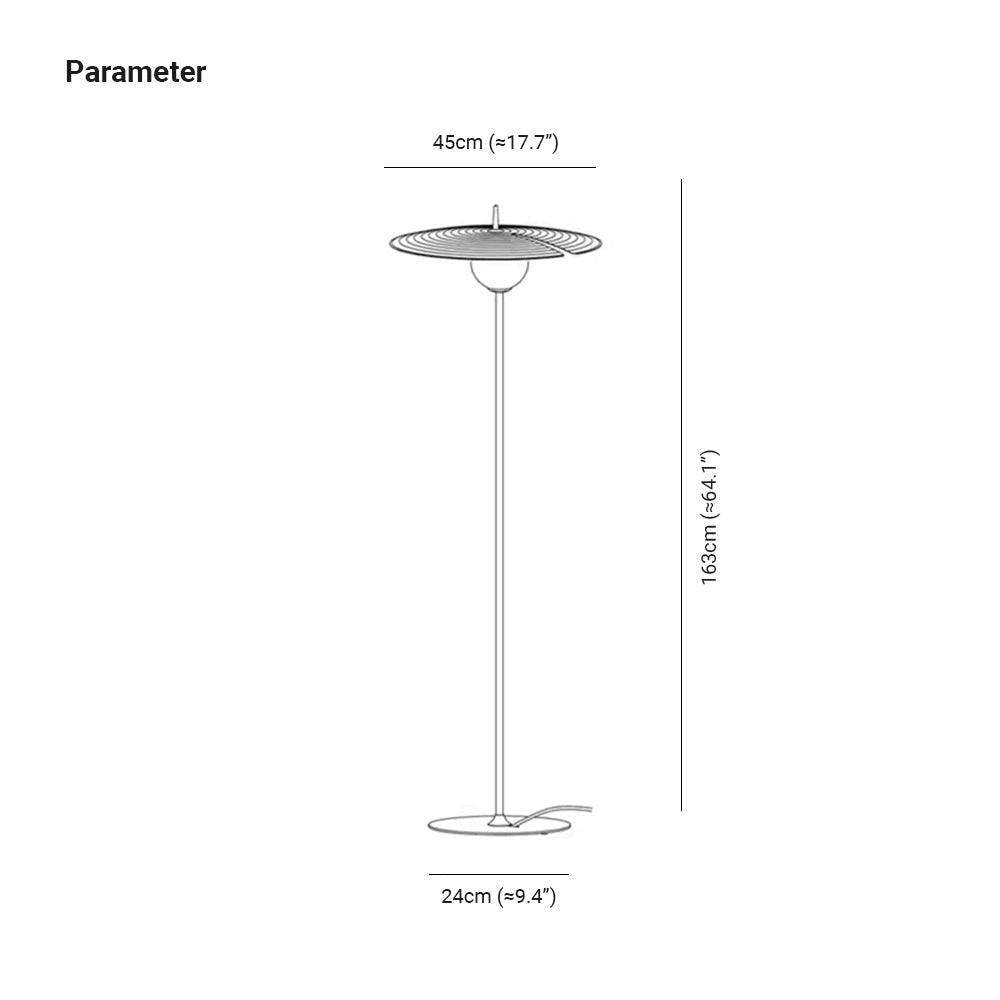 Minimalist matte black floor lamp with a sleek, modern design, featuring adjustable lighting and a slim, parallel stem.