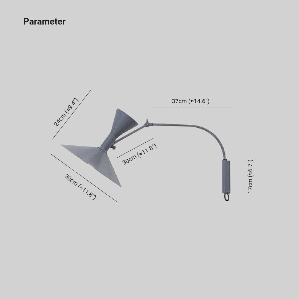 Modern black geometric wall sconce featuring a minimalist design with a triangular and rectangular shape, suitable for contemporary interior decor.