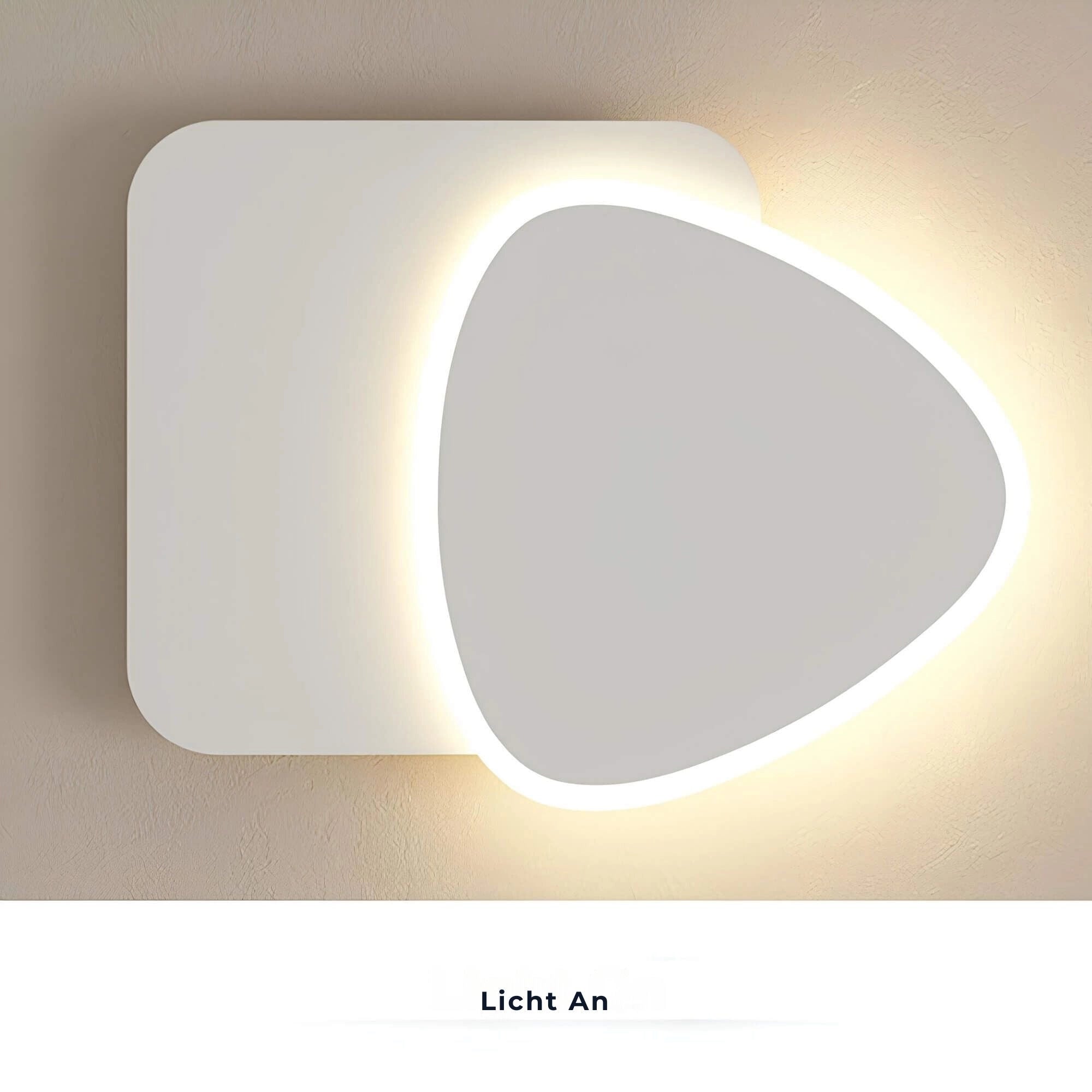 Modern LED wall sconce with a geometric minimalist design featuring a square shape. The sconce offers three-color lighting options and is ideal for indoor settings.