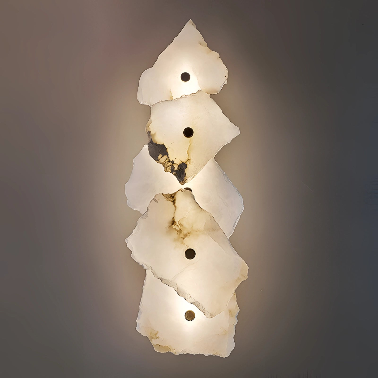 Modern minimalist LED wall lamp featuring a sleek metal design, casting ambient light suitable for interior spaces, compatible with 220 V-240 V in Great Britain and Australia.