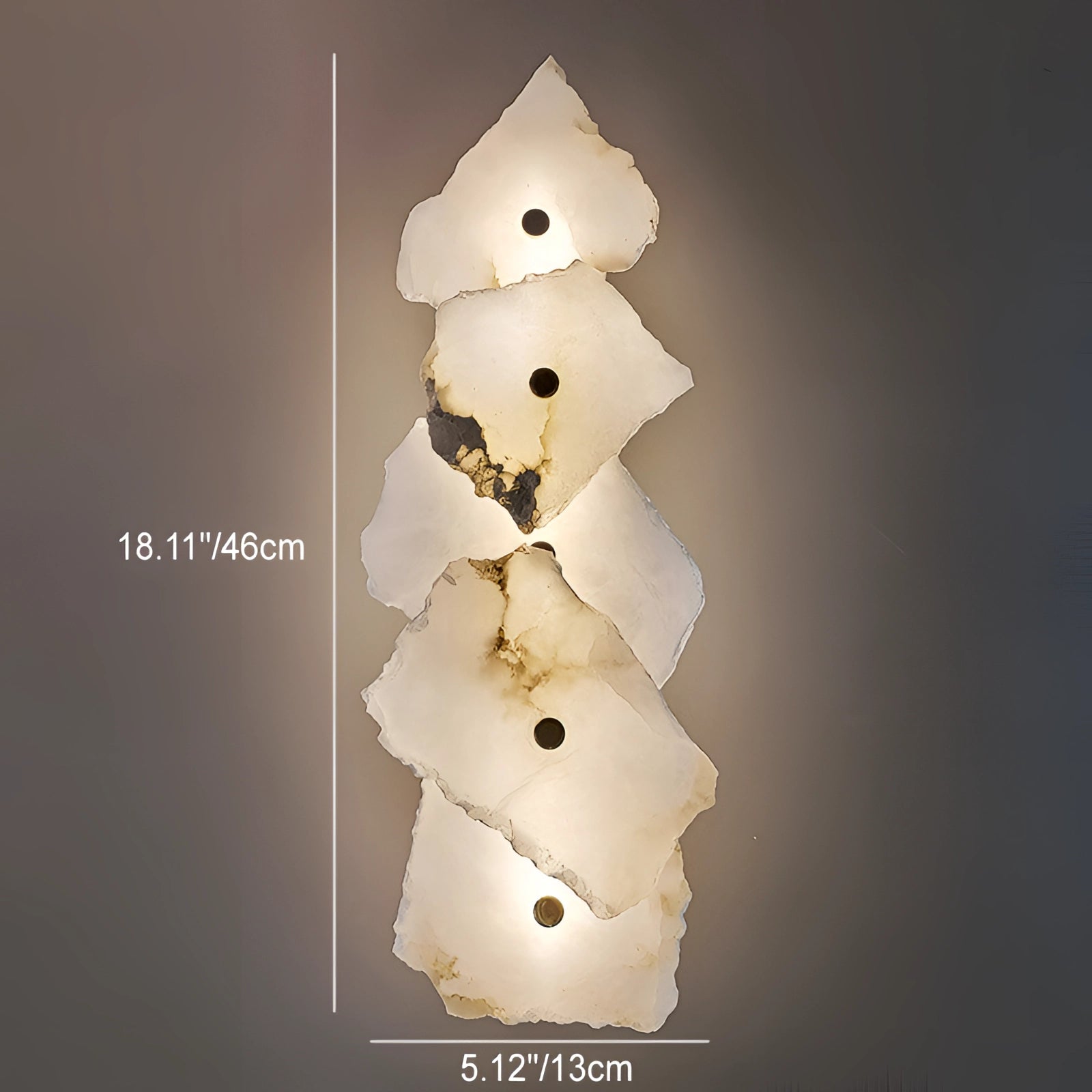 Modern minimalist LED wall lamp with a sleek metal design, providing a unique ambient light fixture suitable for contemporary art-inspired interiors.