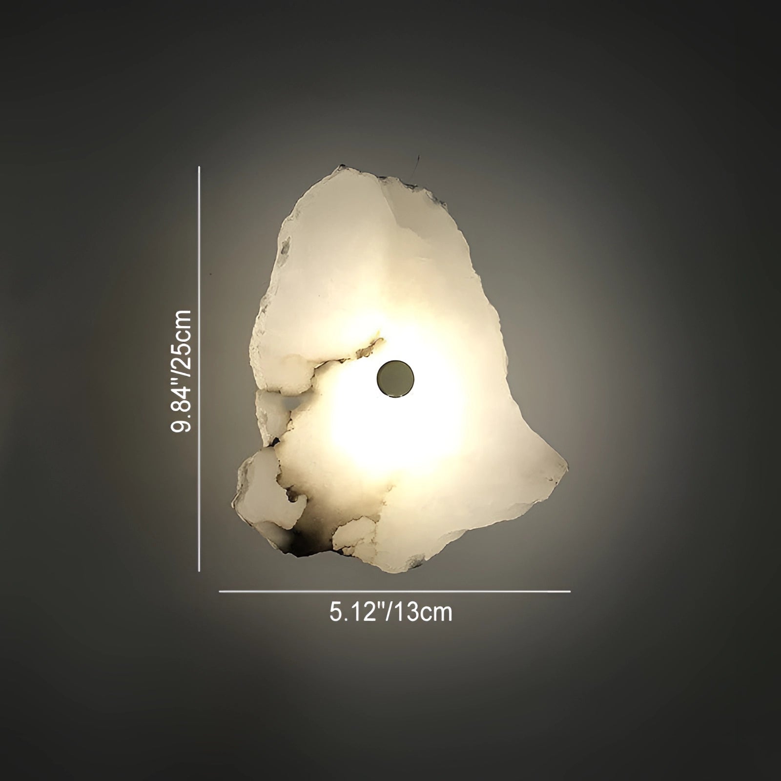Modern minimalist LED wall lamp with a unique design, showcased in a dark setting, highlighting its ambient lighting capabilities.