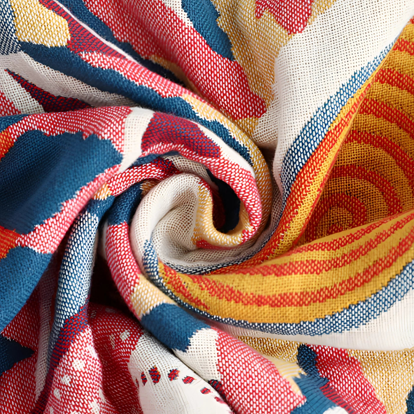 Multicolor Geometric Pillow - Bohemian Throw with Kaleidoscope Patterns