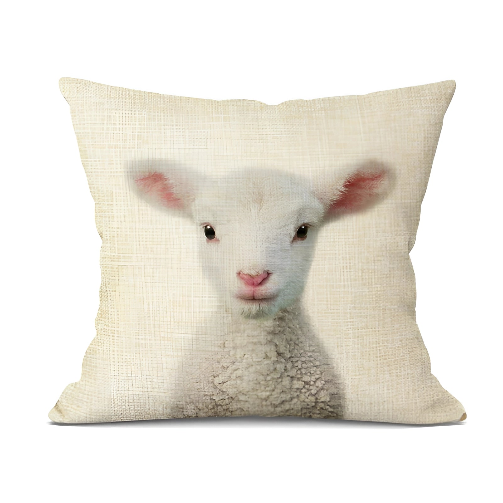 Realistic owl throw pillow featuring a detailed owl design, perfect for bird-themed decor, displayed on a shelf.