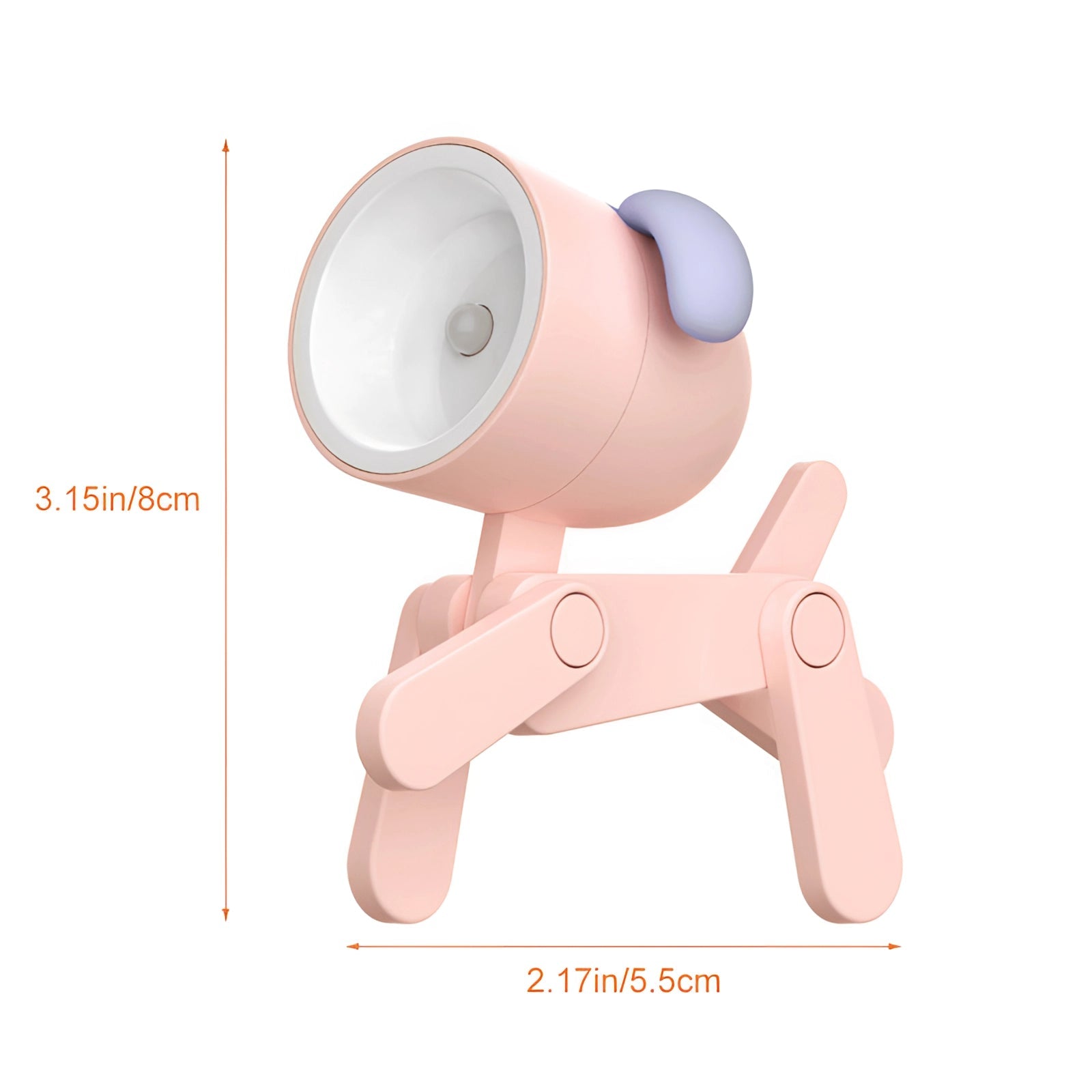 CharmingClip USB LED Desk Lamp with Flexible Arm in Playful Pink