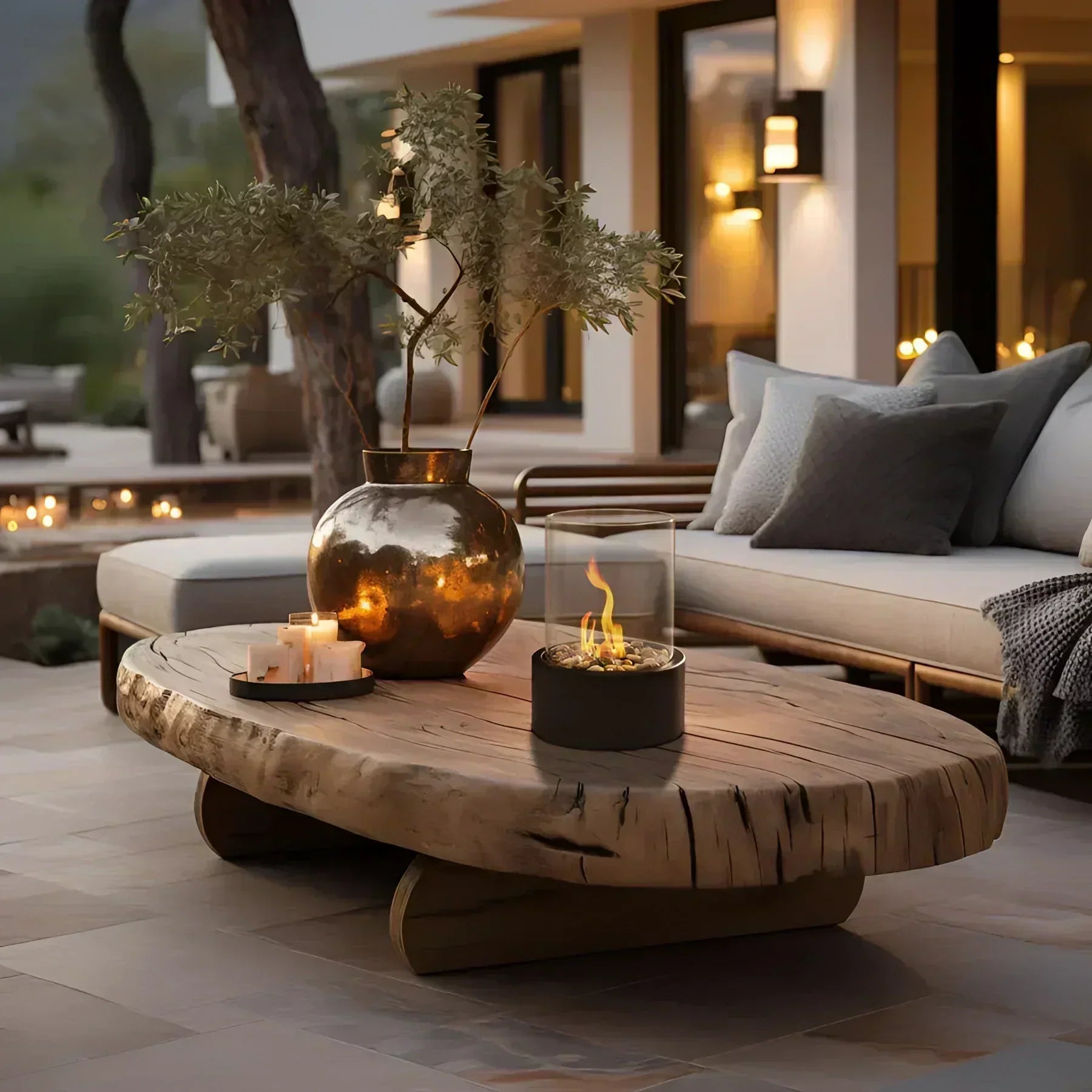 Lumino Portable Ethanol Fire Pit - Versatile Indoor & Outdoor Hearth