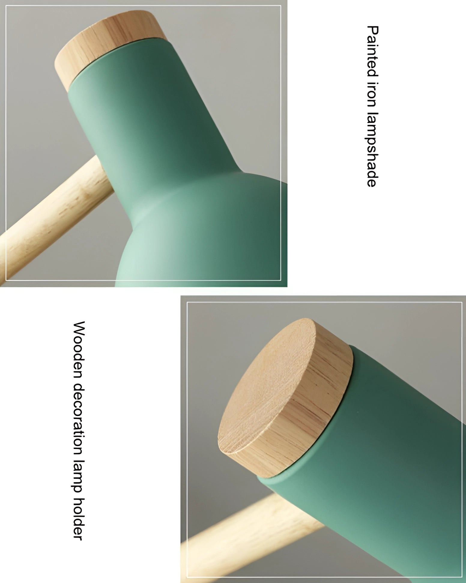 Scandinavian adjustable wooden desk lamp featuring a minimalist black shade with LED lighting, showcasing wooden elements and a streamlined, modern design.