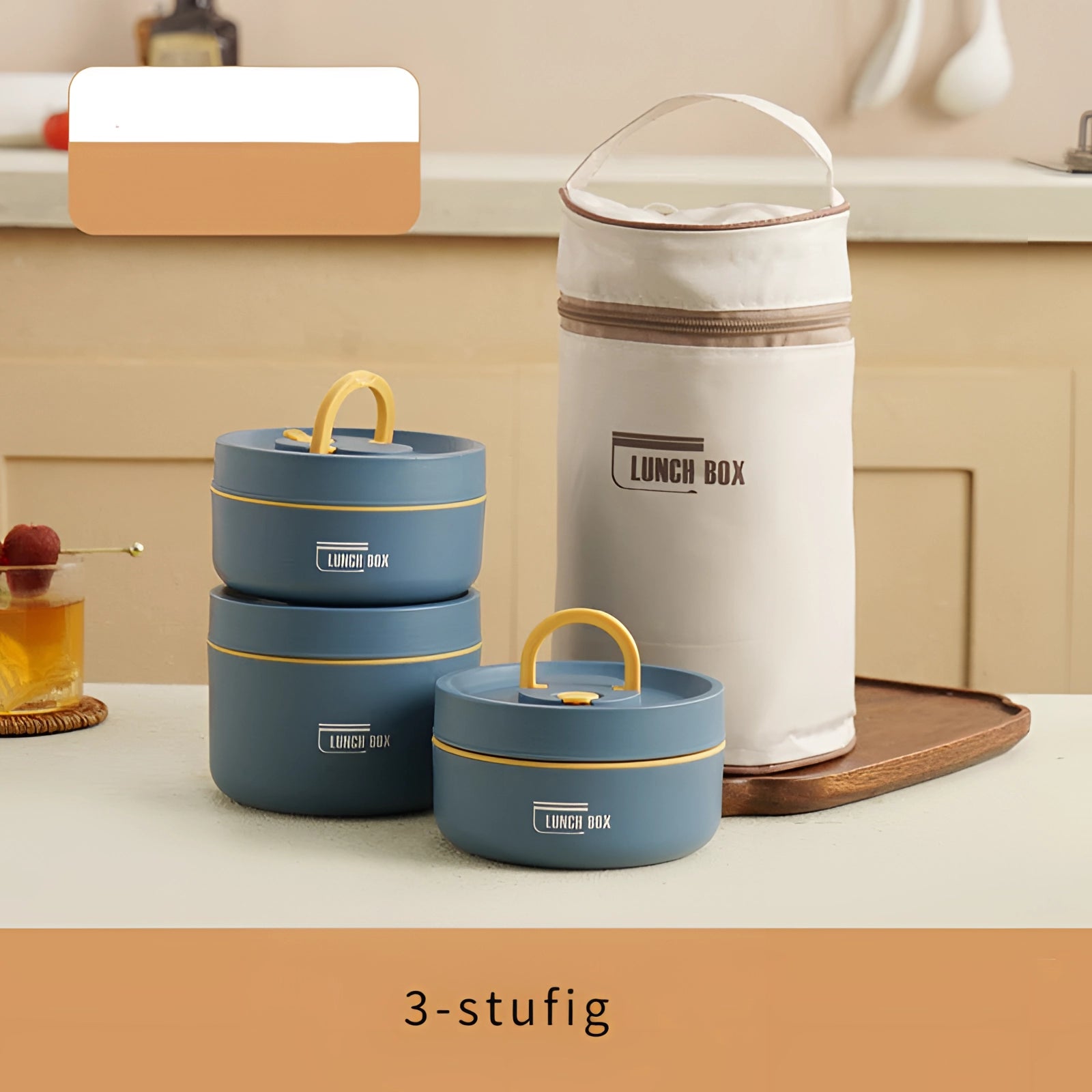 Stackable Insulated Lunch Box - Eco-Friendly Multi-Tier Meal Container
