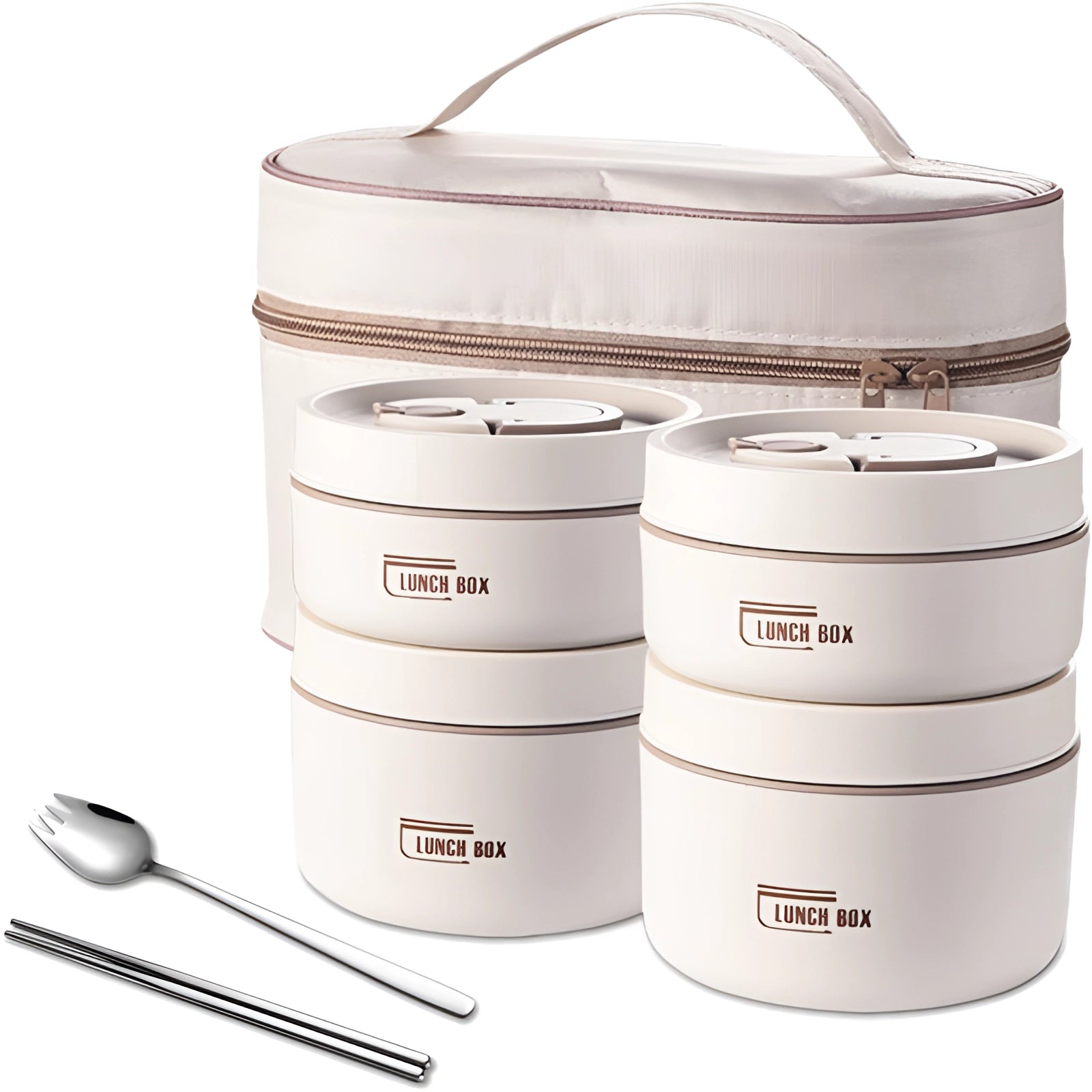 Stackable Insulated Lunch Box - Eco-Friendly Multi-Tier Meal Container
