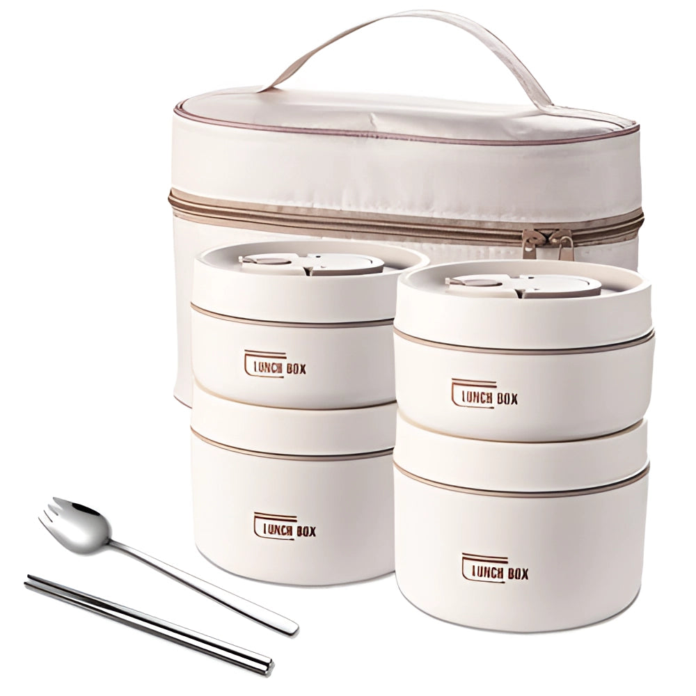 Stackable Insulated Lunch Box - Eco-Friendly Multi-Tier Meal Container
