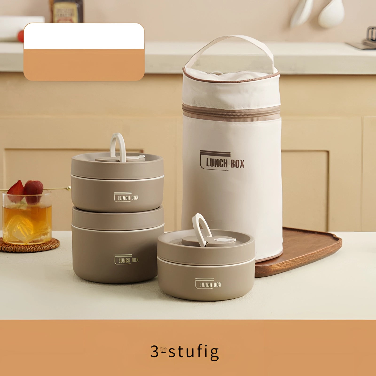 Stackable Insulated Lunch Box - Eco-Friendly Multi-Tier Meal Container