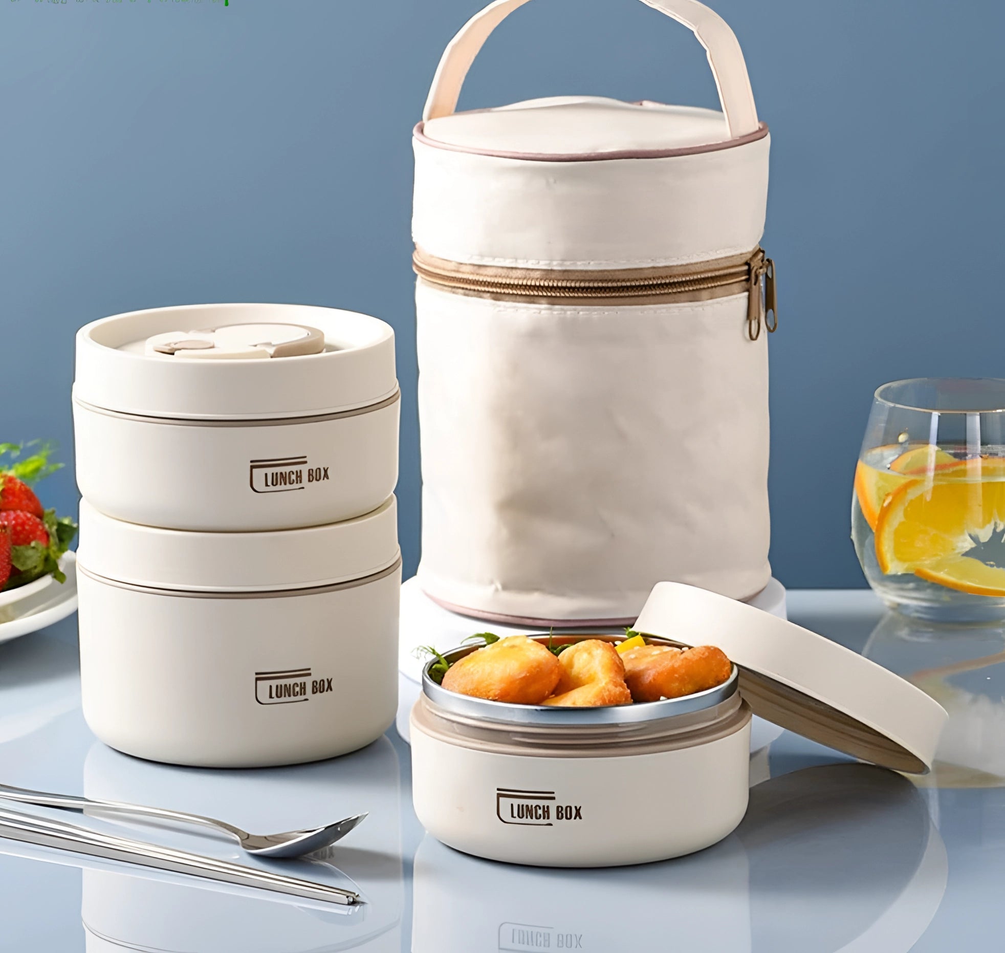 Stackable Insulated Lunch Box - Eco-Friendly Multi-Tier Meal Container