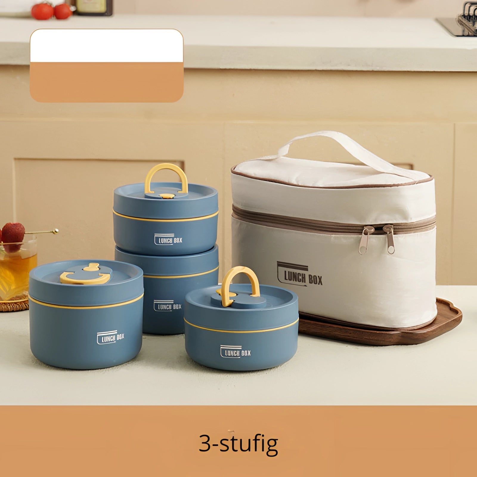 Stackable Insulated Lunch Box - Eco-Friendly Multi-Tier Meal Container